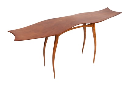 CONSOLE TABLE ATTRIBUTED TO THOMAS STENDER 20th Century Height 31.5". Width 66". Depth 16".