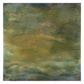 ERIN PARISH (New York, 1966-), "Intoxication Lingering"., Oil and resin on canvas laid on panel, 48"