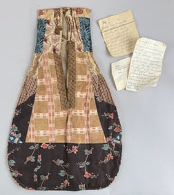 PETTICOAT POCKET TEXTILE 19th Century Length 16".