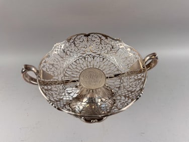 ROGER WILLIAMS SILVER CO. STERLING SILVER COMPOTE Providence, Rhode Island, Early 20th Century