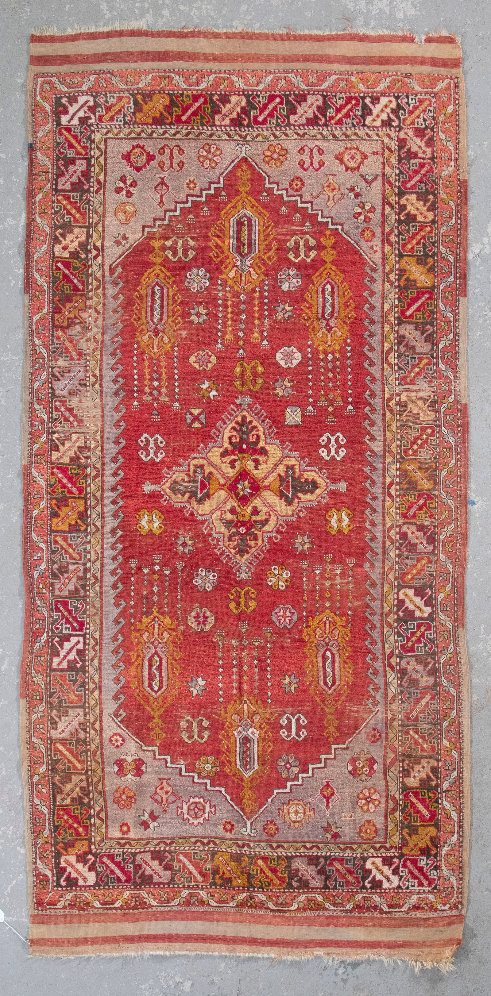 TURKISH AREA RUG: 5'2" X 8'0" Second Half of the 20th Century (1 of 1)
