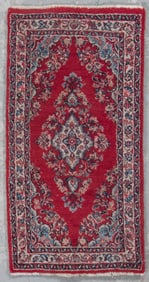 HAMADAN RUG: 2'6" X 5'0" Second Quarter of the 20th Century