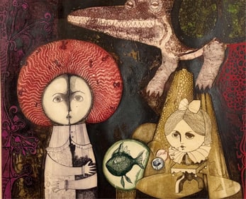 LETICIA TARRAGO (Mexico, 1940-), "La ni?a que siempre quiso ser pez" (The girl who wanted to be a