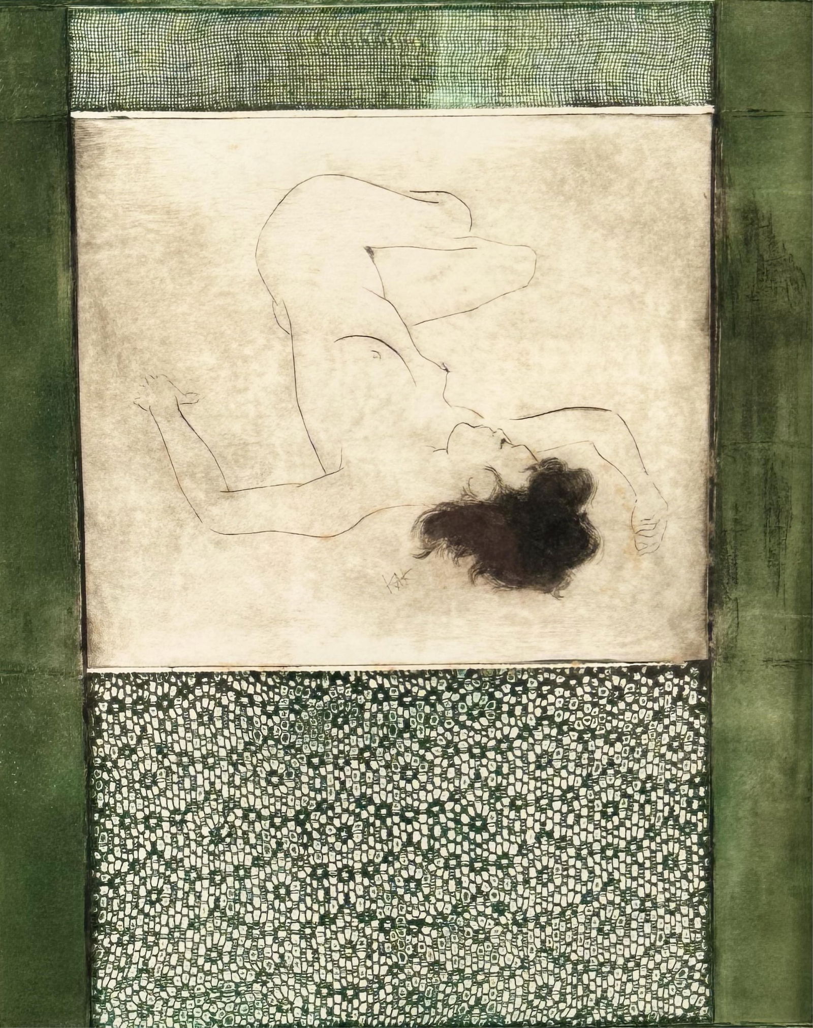 KARL ALBERT KASTEN (California, 1916-2010), "Reclining Nude"., Lithograph on paper, 16" x 13" sight.: KARL ALBERT KASTENCalifornia, 1916-2010"Reclining Nude". Signed and titled in pencil lower margin.Lithograph on paper, 16" x 13" sight. Framed 20.5" x 16.5".