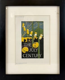 COLOR LITHOGRAPH AFTER CHARLES WOODBURY Germany, 1897 10.75" x 7.75" sight. Framed 14" x 15.25".