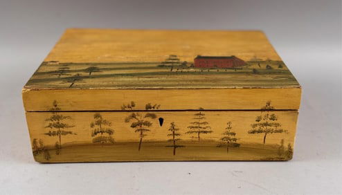 PAINT-DECORATED BOX ATTRIBUTED TO PHIPPS & WYNNE Cape Cod, Massachusetts, Late 20th Century Height