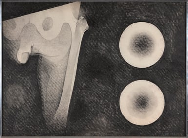 LOWELL BLAIR NESBITT (New York/Maryland, 1933-1993), "Fragments"., Mixed media on paper, 21.25" x