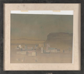AMERICAN SCHOOL (20th Century,), Southwestern scene., Watercolor, 17.5" x 21" sight. Framed 24" x