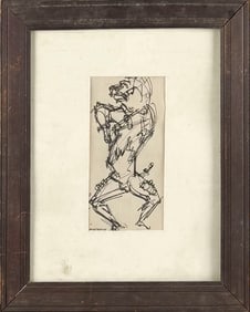 WILLIAM HORACE (BILL) LITTLEFIELD (Massachusetts/New York, 1902-1969), "Poodle Dog Ballet"., Ink on