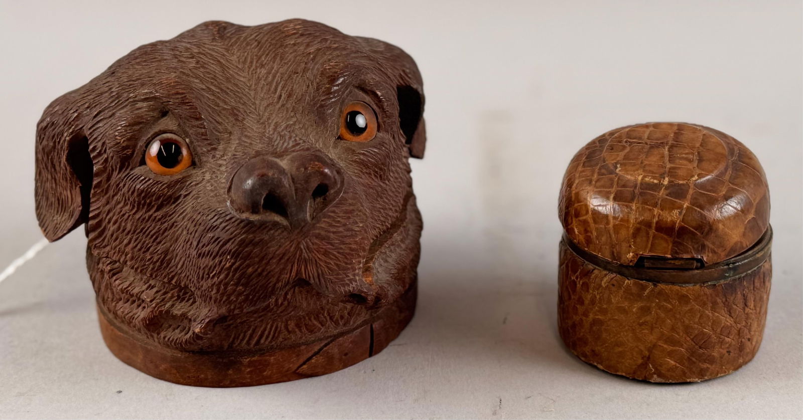 TWO INKWELLS Mid- to Late 19th Century (1 of 6)