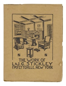 "THE WORK OF L & J.G. STICKLEY FAYETVILLE, NEW YORK" CATALOG Circa 1911 9.5" x 7.25".