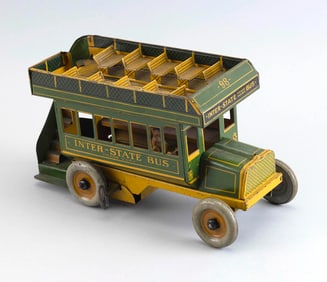 STRAUSS "INTER-STATE BUS" TIN WIND-UP 20th Century Length 10.5".