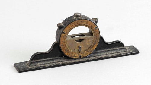 DAVIS MANTEL CLOCK LEVEL Late 19th Century Length 6".