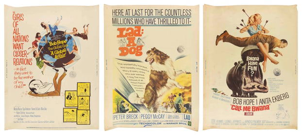 THREE MOVIE POSTERS 20th Century 40" x 30". Unframed.
