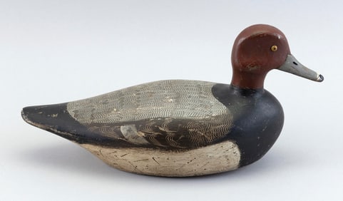 NEW YORK STATE REDHEAD DRAKE DECOY 20th Century Length 14".