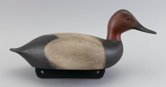 MARTY COLLINS CANVASBACK DRAKE DECOY Massachusetts, Contemporary Length 17".