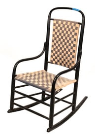 SHAKER ROCKER 19th Century Back height 37". Seat height 14.5".
