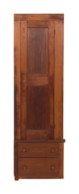 SHAKER CUPBOARD 19th Century Height 68". Width 20.5". Depth 13".