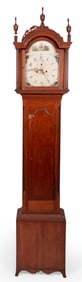 TALL-CASE CLOCK America, Early 19th Century Height 96". Width 18.5". Depth 10.5".