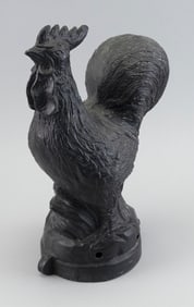 ROOSTER HITCHING POST TOPPER 20th Century Height 14.5".