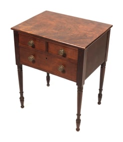 SHERATON MAHOGANY STAND Early 19th Century Height 28.75". Width 22.5". Depth 17.75".