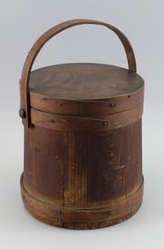 C. WILDER & SON PINE FIRKIN 19th Century Height 10".