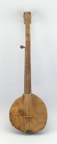 PRIMITIVE TACKHEAD BANJO 19th Century Length 34.5".