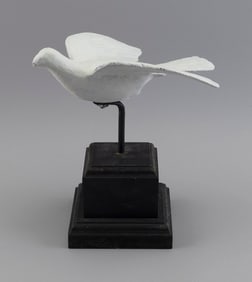 CAST IRON FLYING DOVE GATE WEIGHT 19th Century Height 11.25". Length 11".