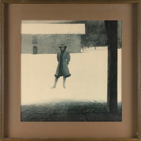 ANDREW NEWELL WYETH (Pennsylvania/Maine, 1917-2009), "The Outpost"., Collotype, 22.5" x 22.5" sight,