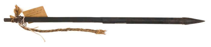R. BROWN BOMB LANCE New London, Connecticut, Mid-19th Century Length 33".