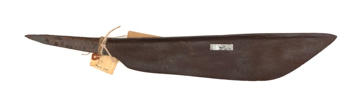 JAPANESE FLENSING KNIFE Early 20th Century Length 24.75".
