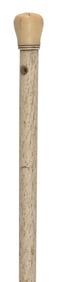 CAPTAIN ROLAND KELLEY'S WHALEBONE CANE Dennis, Massachusetts, 19th Century Length 29".