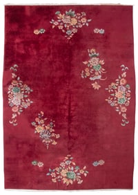 CHINESE DECO RUG: 10'7" X 15'4" Circa 1925-1935