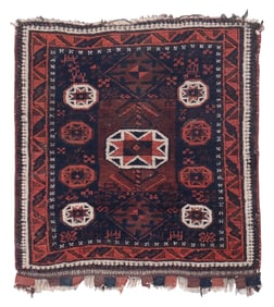BELOUCH BAG FACE: 2'4" X 2'6" Second Quarter of the 20th Century