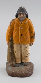 CAST IRON "OLD SALT" DOORSTOP 20th Century Height 7.5". Width 3.5".