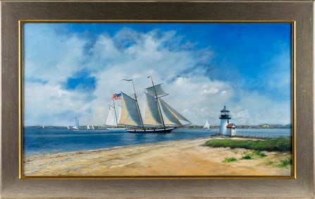YASEMIN KYRENA TOMAKAN (Connecticut/Massachusetts/Turkey, 1958-), "Lynx Visits Nantucket", 1958.,