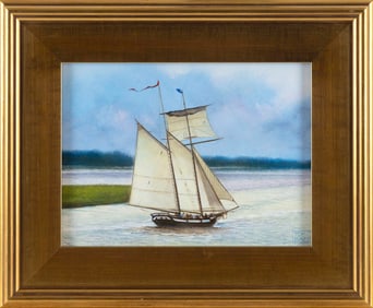 YASEMIN KYRENA TOMAKAN (Connecticut/Massachusetts/Turkey, 1958-), "Privateer Crossing Nantucket