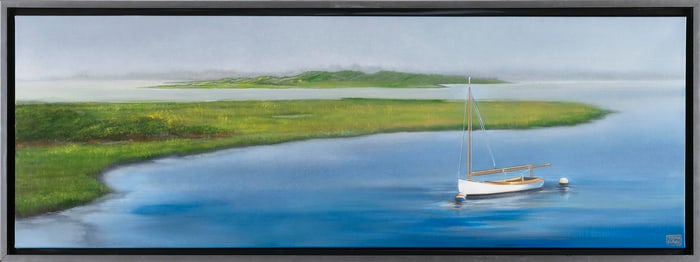 YASEMIN KYRENA TOMAKAN (Connecticut/Massachusetts/Turkey, 1958-), "Catboat at Rest, Nantucket",
