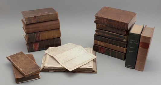 FOURTEEN EDITIONS OF "THE AMERICAN COAST PILOT" BY EDMUND M. BLUNT Early to Mid-19th Century Largest