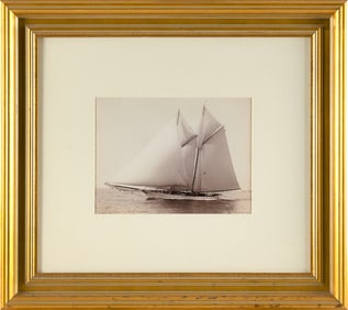 HENRY G. PEABODY (Maine/Massachusetts, 1855-1951), The two-masted schooner Merlin under sail,