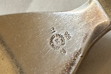 GEORG JENSEN "PYRAMID" STERLING SILVER FLATWARE SERVICE Denmark, Mid-20th Century Approx. 134.0
