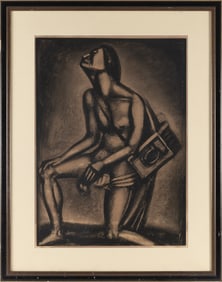GEORGES ROUAULT (France, 1871-1958), "Sunt Lacrymae Rerum", 1926., Aquatint, 23.5" x 16.5" sight.