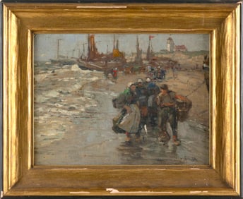 WILLIAM (WILHELM) FREDERICK RITSCHEL (New York/California/Germany, 1864-1949), "Arrival of the