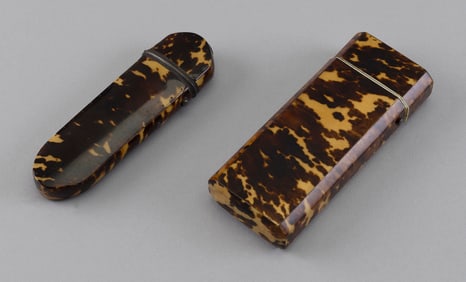 TWO SHELL CASES Early 19th Century Lengths 5" and 5.25".