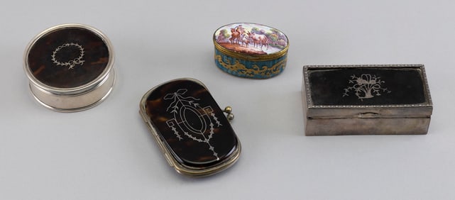 FOUR BOXES 19th Century Lengths from 2.25" to 3.75".