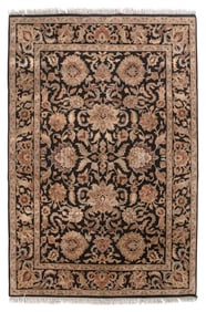 SULTANABAD DESIGN RUG: 6'1" X 9'2" 21st Century