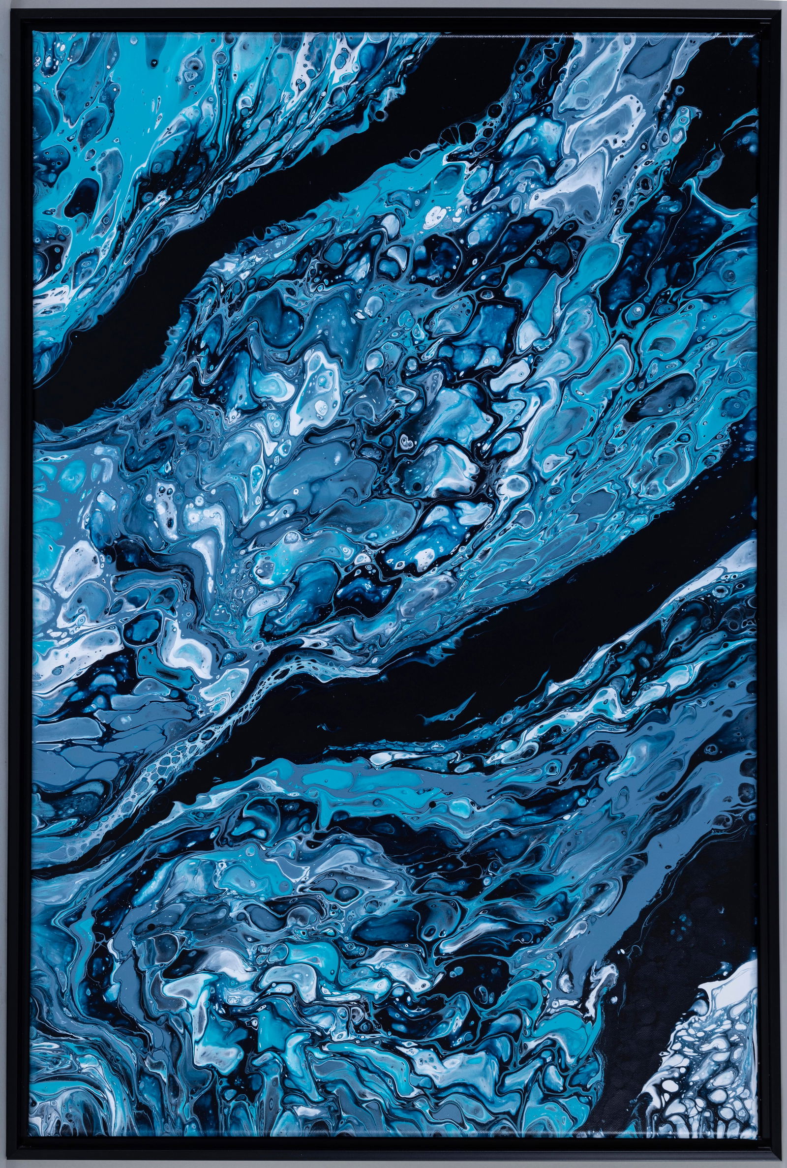 MIRIAM VOROS (Massachusetts, Contemporary), Nautical Nocturne., Acrylic mixed wit, 36" x 24". Framed