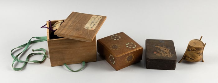 THREE JAPANESE LACQUER BOXES Meiji Period, Late 19th Century