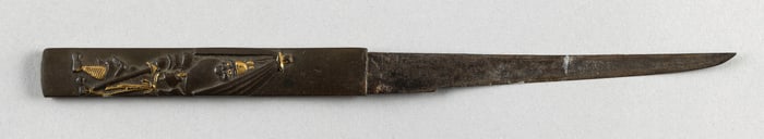 JAPANESE MIXED METAL KOZUKA Edo Period Length 8".