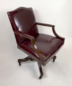 OFFICE CHAIR 20th Century Back height 37". Seat height 19".
